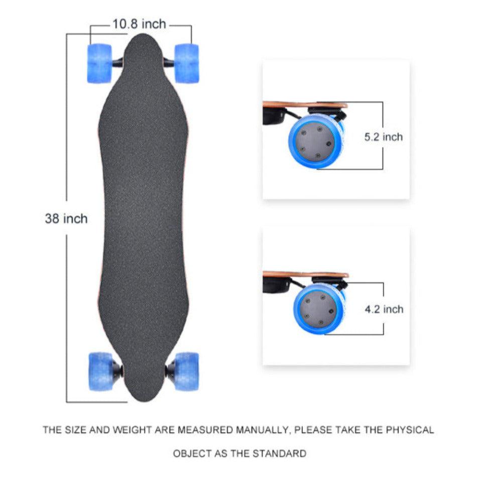700W*2 Electric Longboard Skateboard Orange X10 With Cloud Wheels - Skateboard Australia