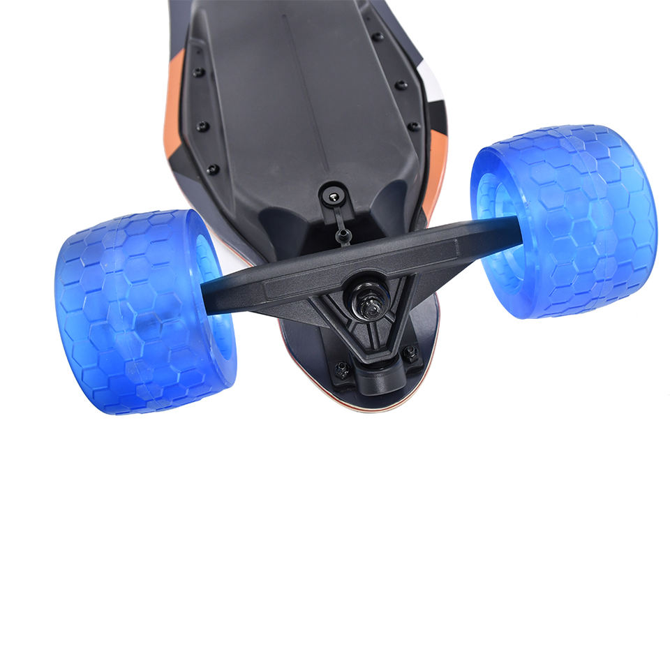 700W*2 Electric Longboard Skateboard Orange X10 With Cloud Wheels