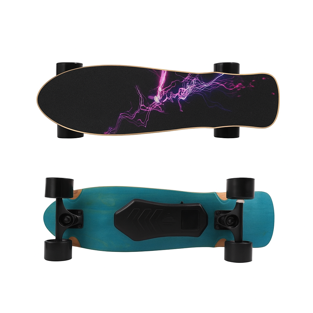 Purple Lightning: 350W Urban Cruiser Electric Skateboard
