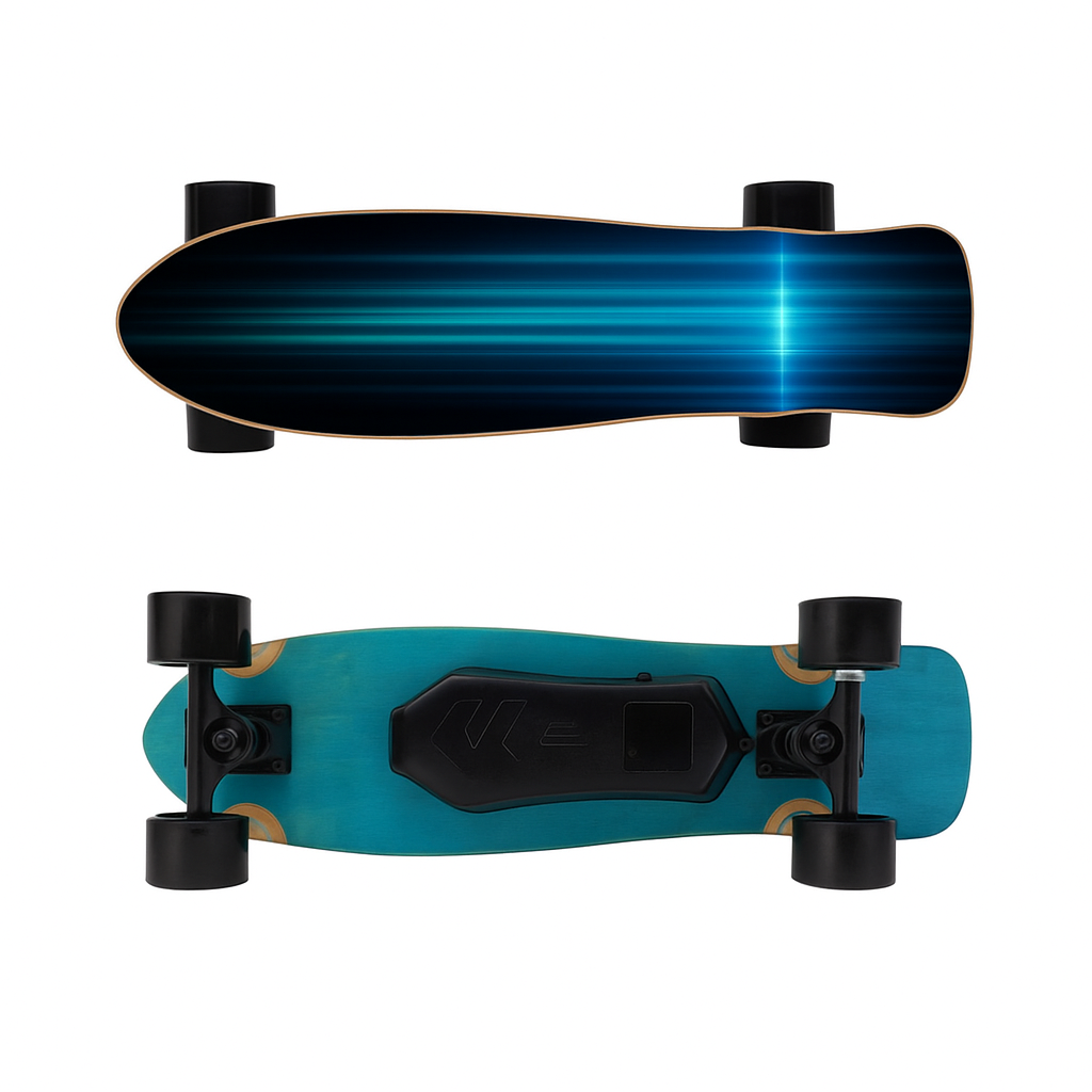 Blue Lightning: 350W Urban Cruiser Electric Skateboard