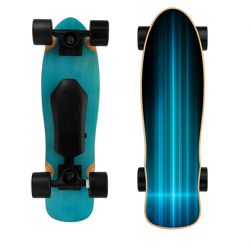 Blue Lightning: 350W Urban Cruiser Electric Skateboard