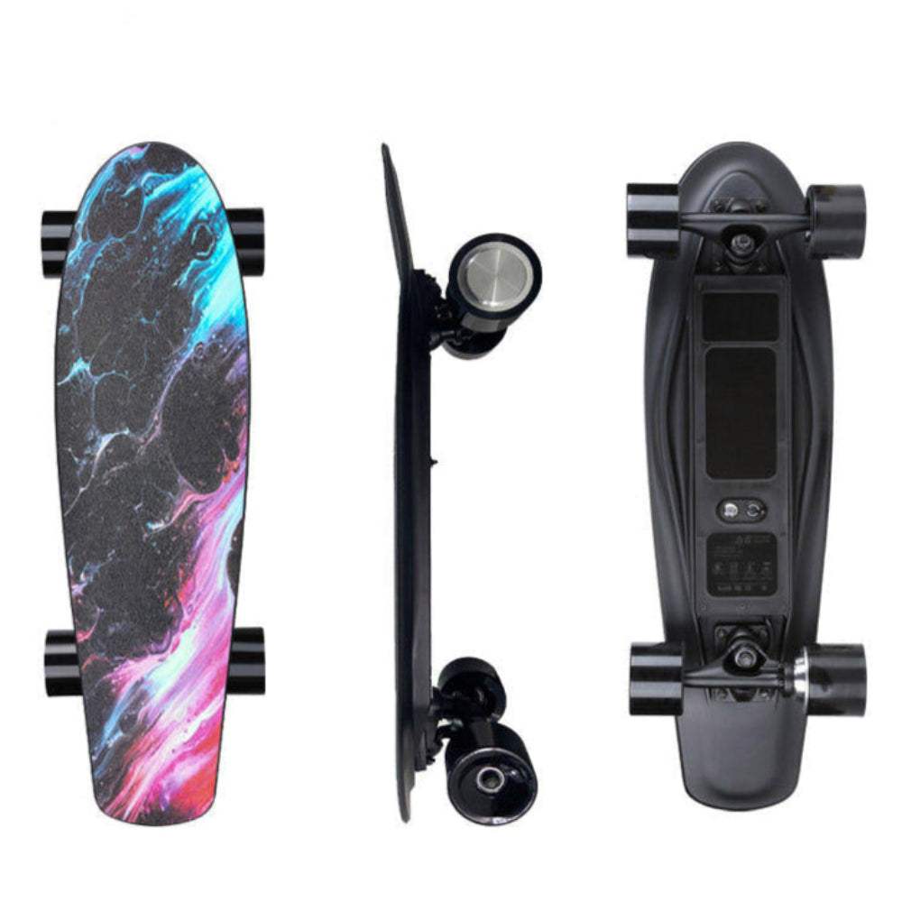Cosmic Blaze – Flash Series 350W Single Kicktail Deck Electric Skateboard - Skateboard Australia 