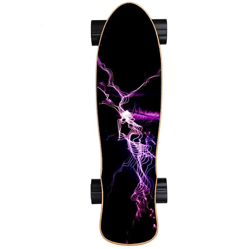 Black 7 Layers Maple 350W Electric Skateboard - Skateboard Australia 