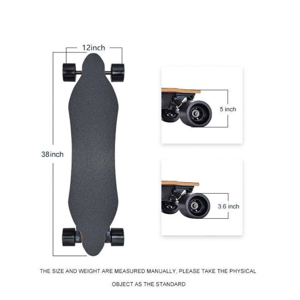 1200W*2 Electric Longboard Skateboard Orange X10 Dual Belt Drive Motor - Skateboard Australia 