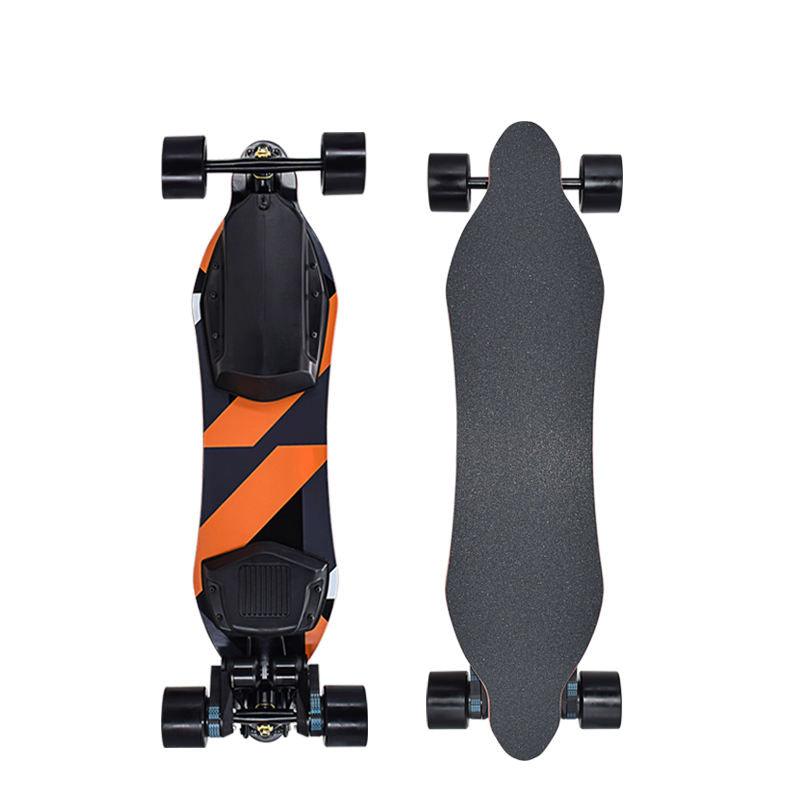 1200W*2 Electric Longboard Skateboard Orange X10 Dual Belt Drive Motor - Skateboard Australia 