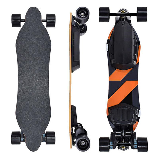 1200W*2 Electric Longboard Skateboard Orange X10 Dual Belt Drive Motor - Skateboard Australia