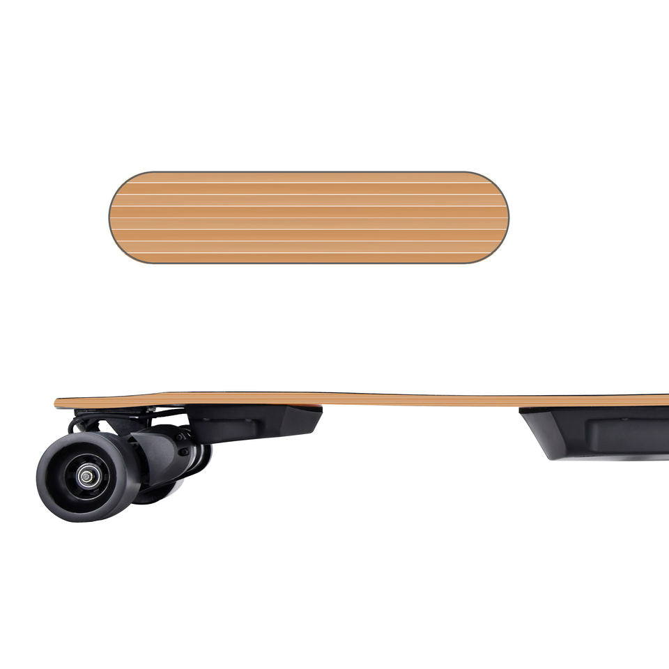 1200W*2 Electric Longboard Skateboard Orange X10 Dual Belt Drive Motor