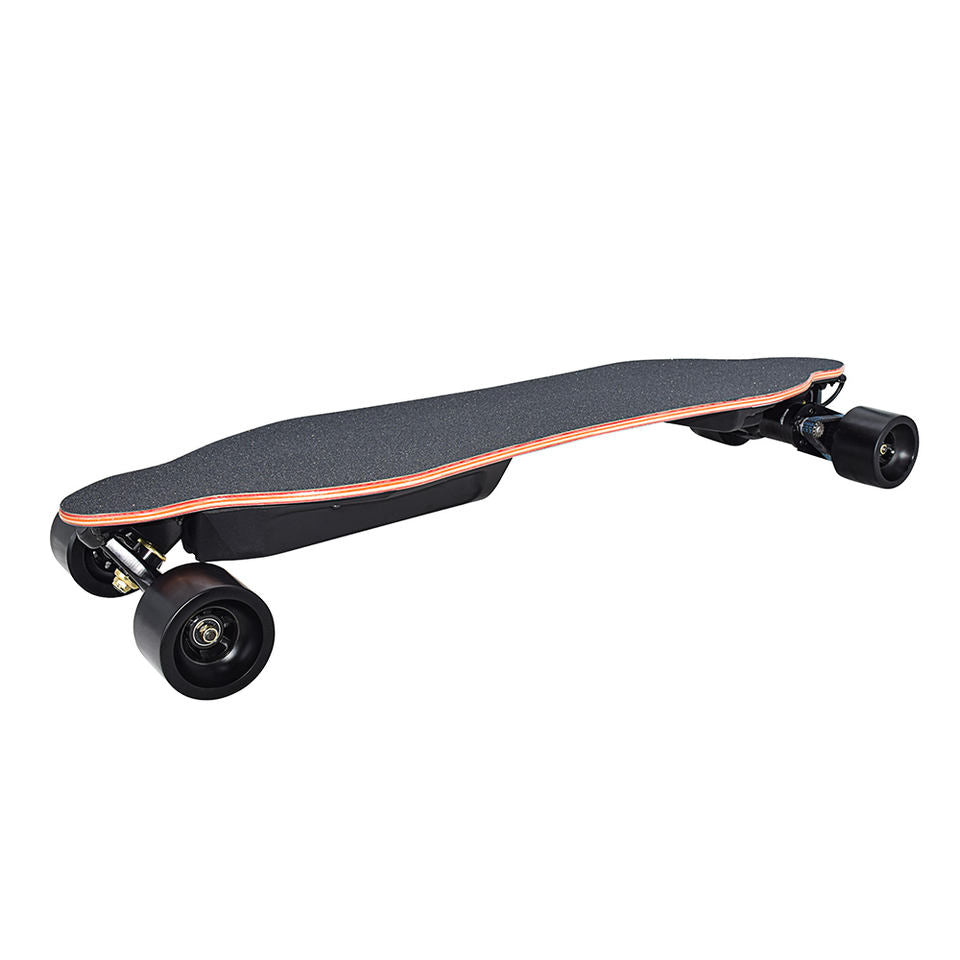 1200W*2 Electric Longboard Skateboard Orange X10 Dual Belt Drive Motor